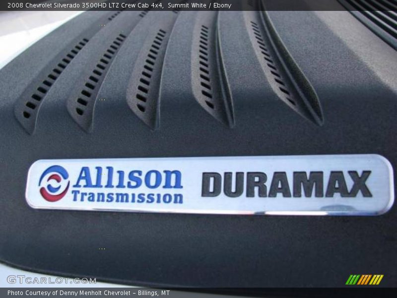 Summit White / Ebony 2008 Chevrolet Silverado 3500HD LTZ Crew Cab 4x4