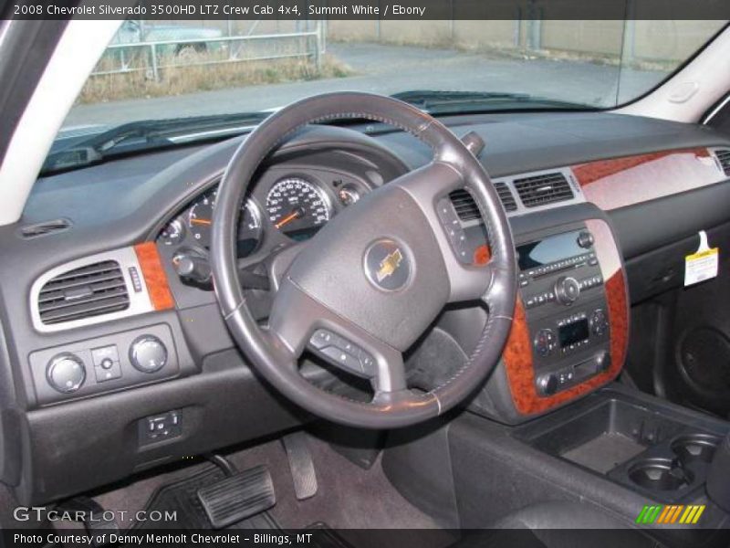 Summit White / Ebony 2008 Chevrolet Silverado 3500HD LTZ Crew Cab 4x4