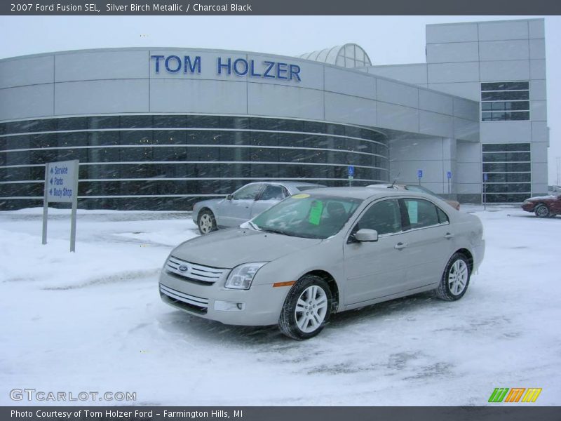 Silver Birch Metallic / Charcoal Black 2007 Ford Fusion SEL