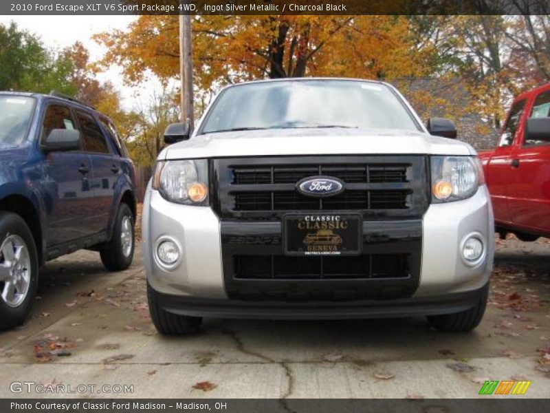 Ingot Silver Metallic / Charcoal Black 2010 Ford Escape XLT V6 Sport Package 4WD