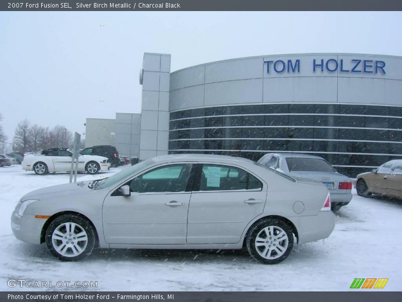 Silver Birch Metallic / Charcoal Black 2007 Ford Fusion SEL