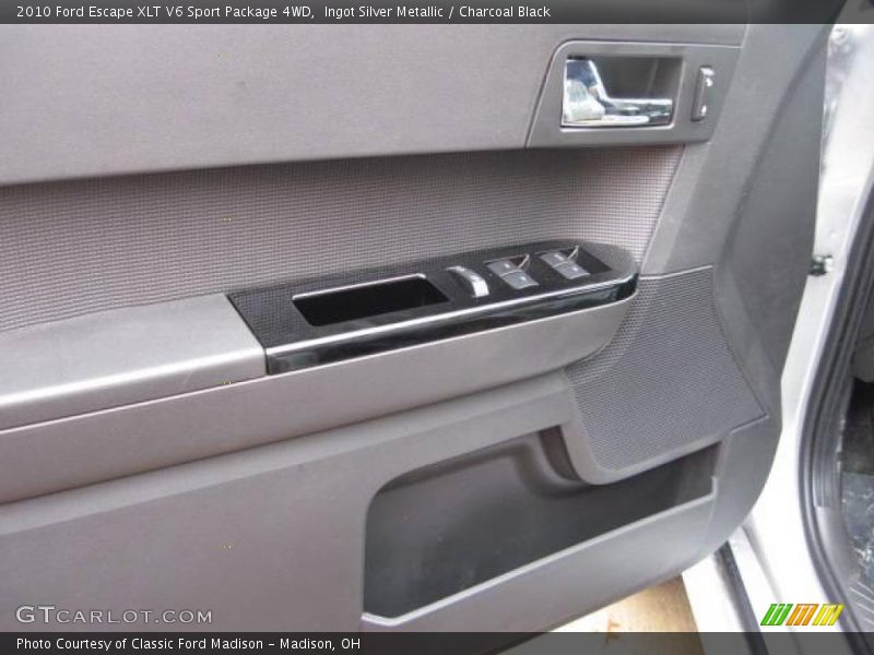 Ingot Silver Metallic / Charcoal Black 2010 Ford Escape XLT V6 Sport Package 4WD