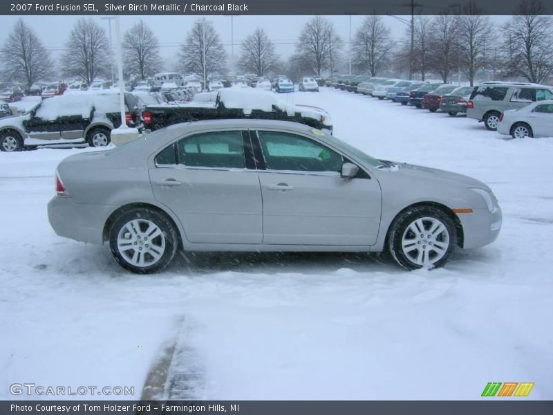 Silver Birch Metallic / Charcoal Black 2007 Ford Fusion SEL