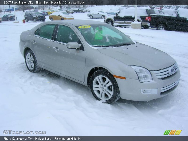 Silver Birch Metallic / Charcoal Black 2007 Ford Fusion SEL