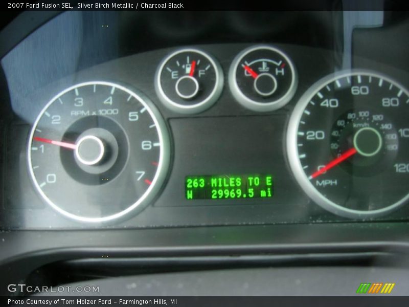 Silver Birch Metallic / Charcoal Black 2007 Ford Fusion SEL