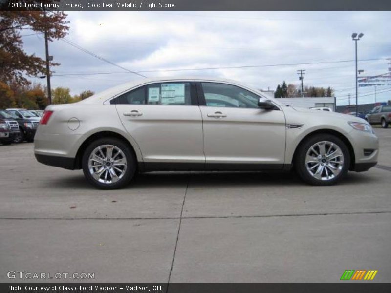 Gold Leaf Metallic / Light Stone 2010 Ford Taurus Limited