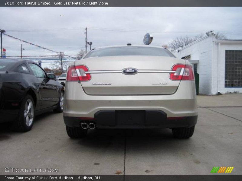 Gold Leaf Metallic / Light Stone 2010 Ford Taurus Limited