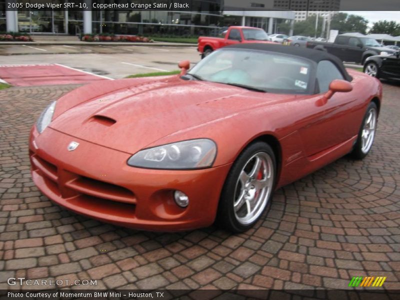 Copperhead Orange Satin / Black 2005 Dodge Viper SRT-10