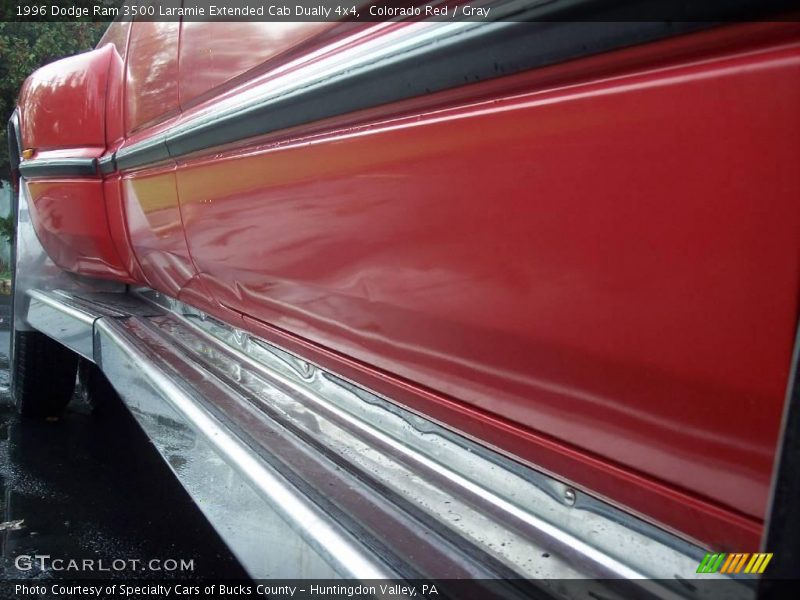 Colorado Red / Gray 1996 Dodge Ram 3500 Laramie Extended Cab Dually 4x4