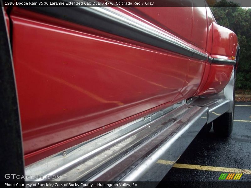 Colorado Red / Gray 1996 Dodge Ram 3500 Laramie Extended Cab Dually 4x4