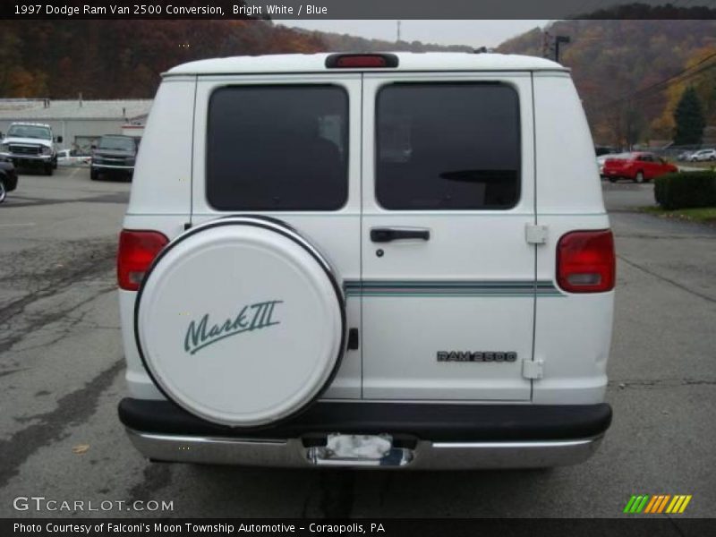 Bright White / Blue 1997 Dodge Ram Van 2500 Conversion