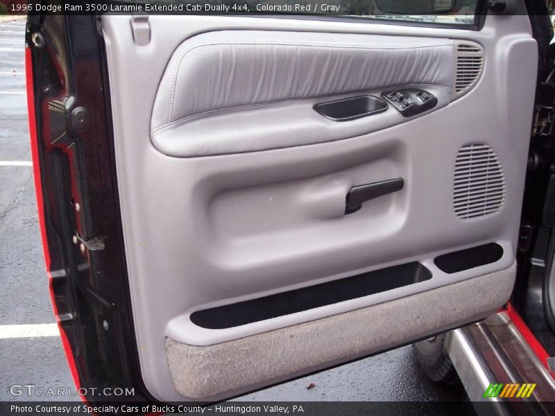 Colorado Red / Gray 1996 Dodge Ram 3500 Laramie Extended Cab Dually 4x4