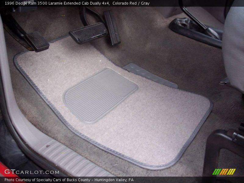 Colorado Red / Gray 1996 Dodge Ram 3500 Laramie Extended Cab Dually 4x4
