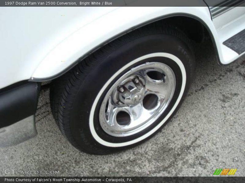 Bright White / Blue 1997 Dodge Ram Van 2500 Conversion