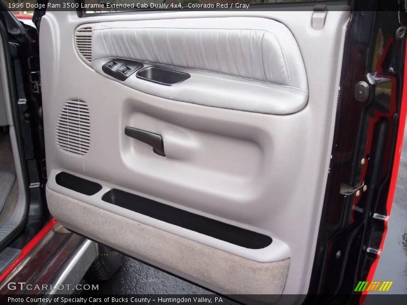 Colorado Red / Gray 1996 Dodge Ram 3500 Laramie Extended Cab Dually 4x4