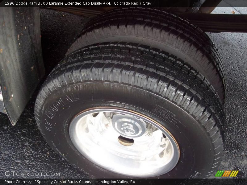 Colorado Red / Gray 1996 Dodge Ram 3500 Laramie Extended Cab Dually 4x4