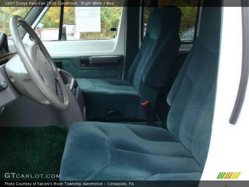 Bright White / Blue 1997 Dodge Ram Van 2500 Conversion