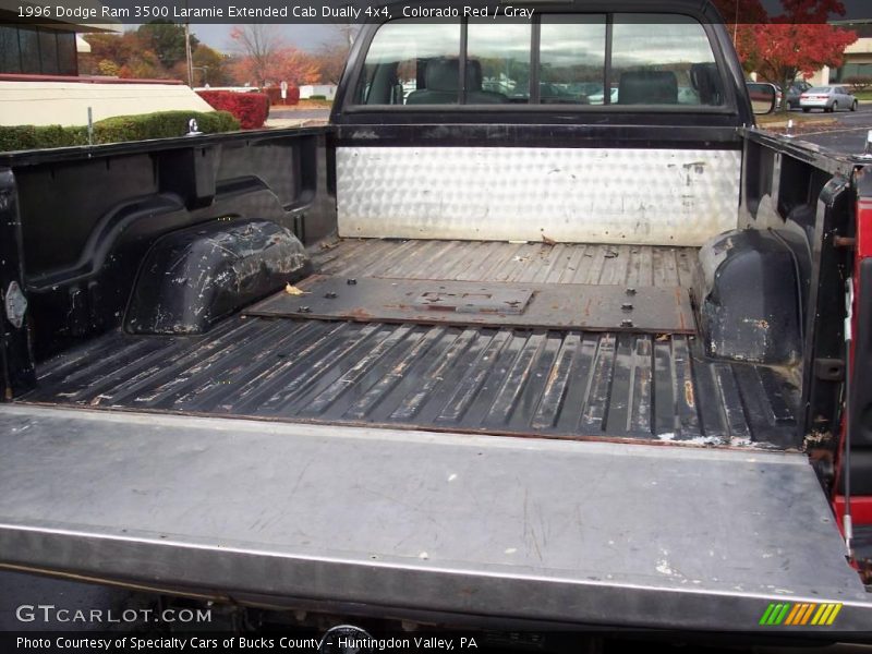 Colorado Red / Gray 1996 Dodge Ram 3500 Laramie Extended Cab Dually 4x4
