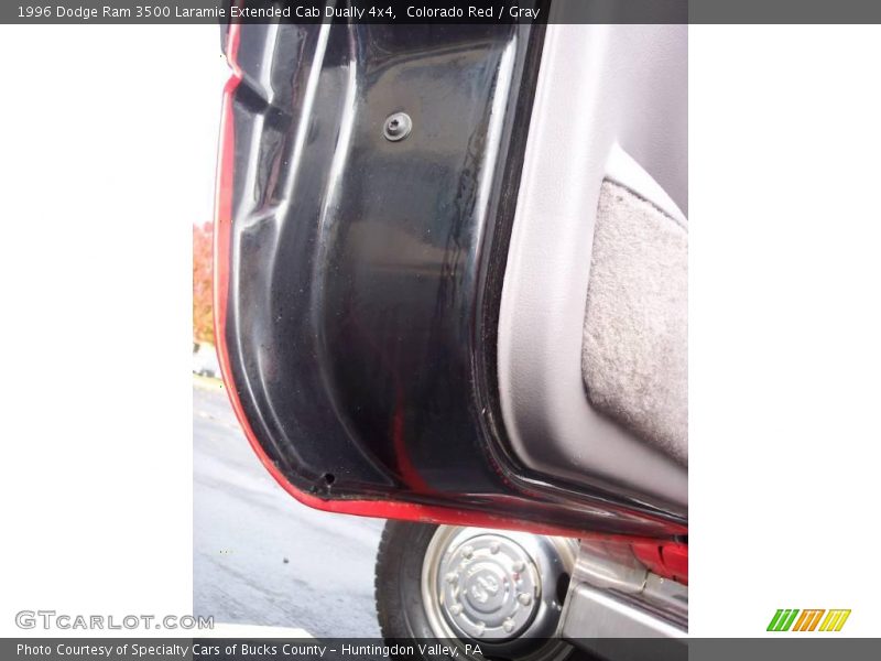 Colorado Red / Gray 1996 Dodge Ram 3500 Laramie Extended Cab Dually 4x4