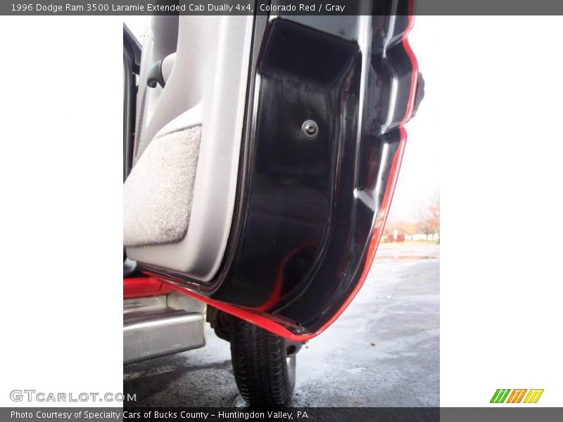 Colorado Red / Gray 1996 Dodge Ram 3500 Laramie Extended Cab Dually 4x4