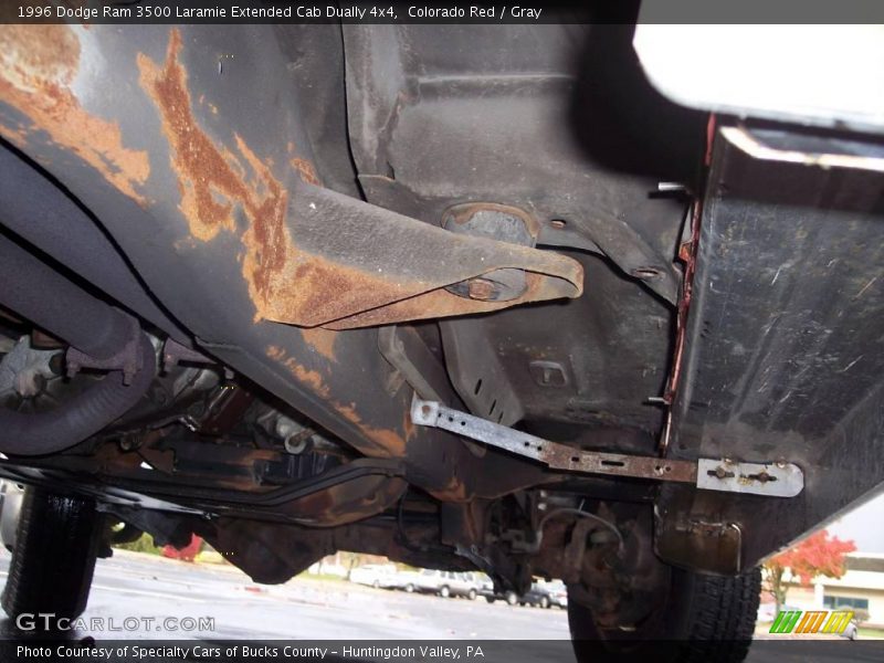 Colorado Red / Gray 1996 Dodge Ram 3500 Laramie Extended Cab Dually 4x4