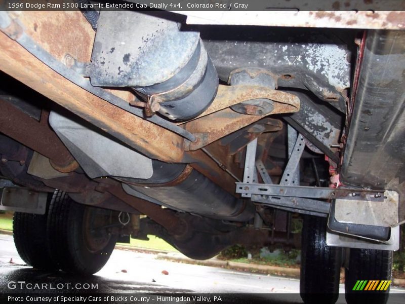 Colorado Red / Gray 1996 Dodge Ram 3500 Laramie Extended Cab Dually 4x4