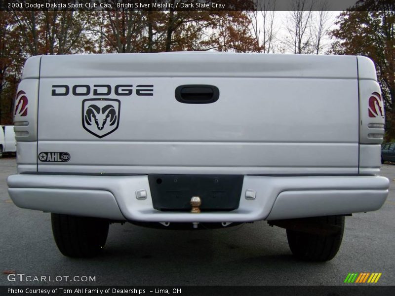Bright Silver Metallic / Dark Slate Gray 2001 Dodge Dakota Sport Club Cab