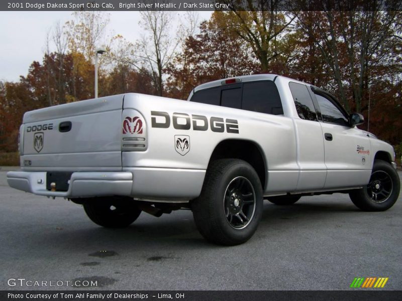 Bright Silver Metallic / Dark Slate Gray 2001 Dodge Dakota Sport Club Cab