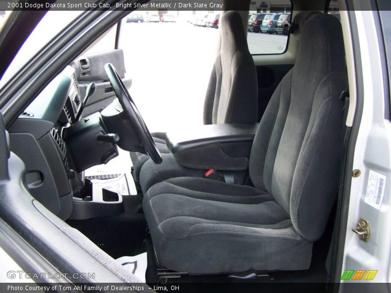 Bright Silver Metallic / Dark Slate Gray 2001 Dodge Dakota Sport Club Cab