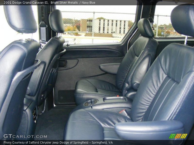 Bright Silver Metallic / Navy Blue 2001 Dodge Grand Caravan ES