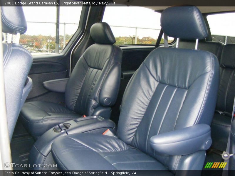 Bright Silver Metallic / Navy Blue 2001 Dodge Grand Caravan ES