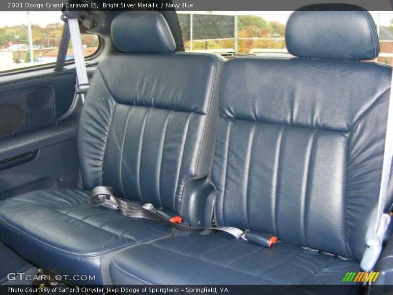 Bright Silver Metallic / Navy Blue 2001 Dodge Grand Caravan ES