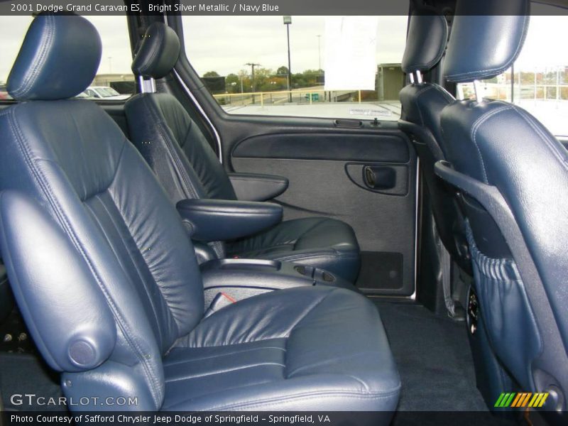 Bright Silver Metallic / Navy Blue 2001 Dodge Grand Caravan ES