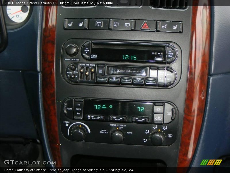 Bright Silver Metallic / Navy Blue 2001 Dodge Grand Caravan ES