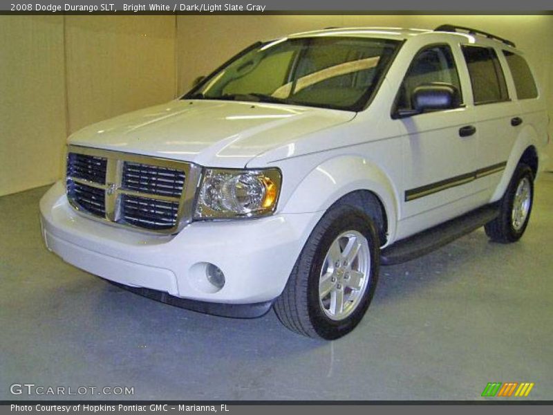 Bright White / Dark/Light Slate Gray 2008 Dodge Durango SLT