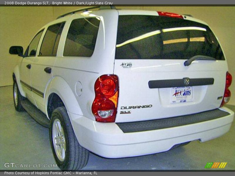 Bright White / Dark/Light Slate Gray 2008 Dodge Durango SLT
