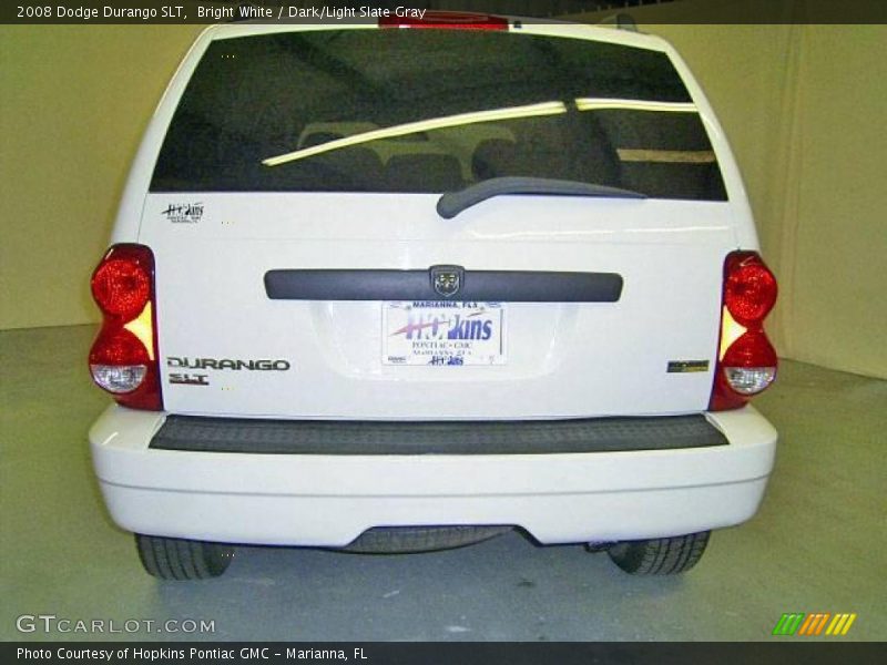 Bright White / Dark/Light Slate Gray 2008 Dodge Durango SLT