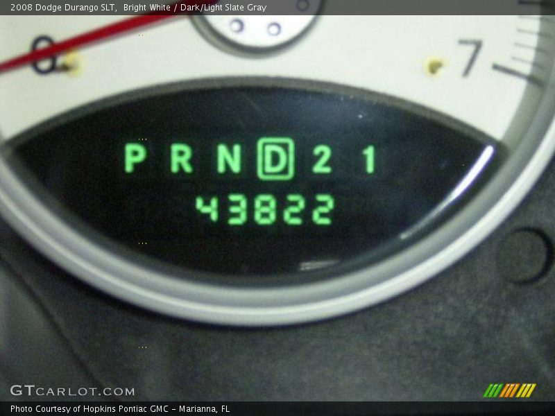 Bright White / Dark/Light Slate Gray 2008 Dodge Durango SLT