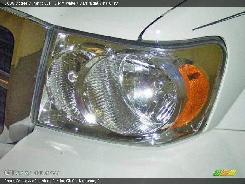 Bright White / Dark/Light Slate Gray 2008 Dodge Durango SLT