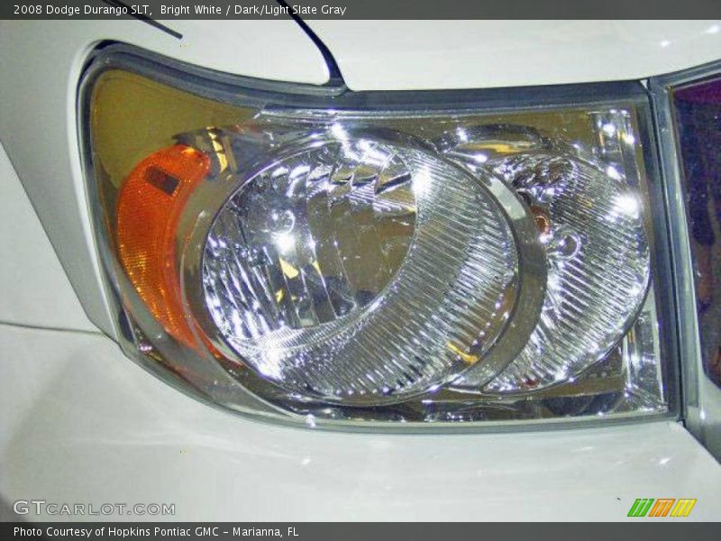 Bright White / Dark/Light Slate Gray 2008 Dodge Durango SLT