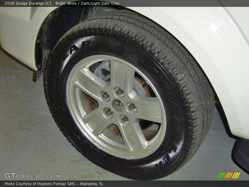 Bright White / Dark/Light Slate Gray 2008 Dodge Durango SLT