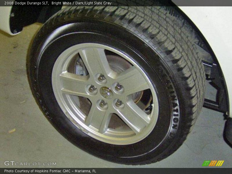 Bright White / Dark/Light Slate Gray 2008 Dodge Durango SLT