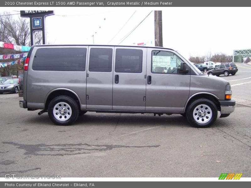 Graystone Metallic / Medium Pewter 2010 Chevrolet Express LT 1500 AWD Passenger Van