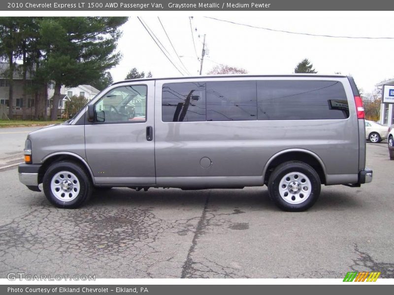 Graystone Metallic / Medium Pewter 2010 Chevrolet Express LT 1500 AWD Passenger Van