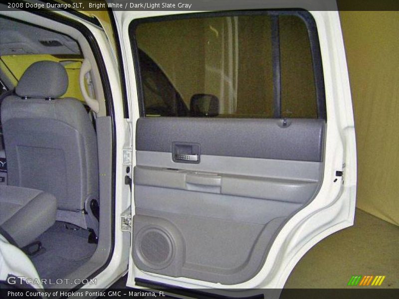 Bright White / Dark/Light Slate Gray 2008 Dodge Durango SLT