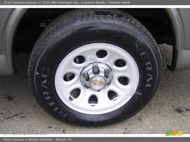 Graystone Metallic / Medium Pewter 2010 Chevrolet Express LT 1500 AWD Passenger Van