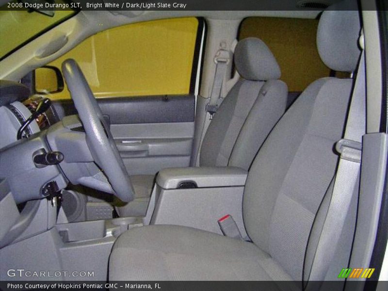 Bright White / Dark/Light Slate Gray 2008 Dodge Durango SLT