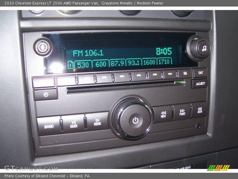 Graystone Metallic / Medium Pewter 2010 Chevrolet Express LT 1500 AWD Passenger Van