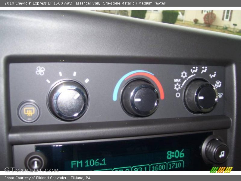 Graystone Metallic / Medium Pewter 2010 Chevrolet Express LT 1500 AWD Passenger Van