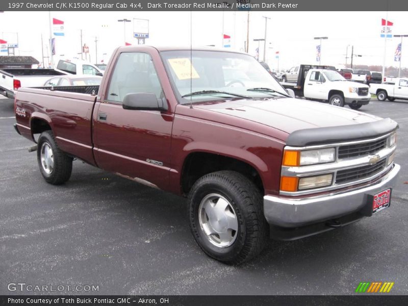 Dark Toreador Red Metallic / Medium Dark Pewter 1997 Chevrolet C/K K1500 Regular Cab 4x4
